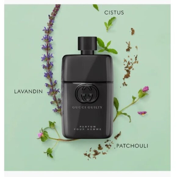 Gucci Guilty Pour Homme Parfum, Amber, Woody, NEW - Mini 0.16 oz. 5 ml. - Picture 7 of 10